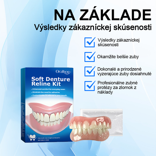 👍 [ADA Odporúčanie] 🌿🦷 Oralhoe™ silikón reline zubná protéza nastaviť